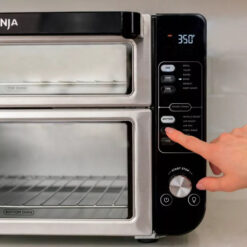 Alternative view of 12-in-1 Double Oven with FlexDoor, FlavorSeal Smart Finish, Rapid Top Oven, Convection and Air Fry Bottom Oven DCT401