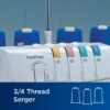1034D Serger Heavy-Duty Metal Frame Overlock Machine 1300 Stitches Per Minute Removeable Trim Trap 3 Included Accessory Feet - Image 6