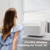 U-Shaped Inverter Window Air Conditioner 12,000BTU with Open Window Flexibility, Robust Installation,Extreme Quiet, 35% Energy Saving, Smart Control, Alexa, Remote, Bracket Included (Renewed) - Image 2