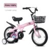 Baprem 18" Girls Bike for 5-9 Years Old Kids, Cute Kids Bike with Training Wheels, Steel Frame Sporty Children Bicycle, Pink - Image 4