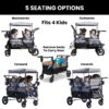 Jeep Wrangler Deluxe 4 Seater Stroller Wagon by Delta Children - Image 8
