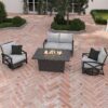 Martha Stewart Metal 4 - Person Seating Group with Cushions - Image 16