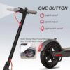 Electric Scooter - 8.5" Solid Tires, 350W Motor, Up to 19 MPH and 21-23 Miles Long-Range Portable Foldable Commuting Scooter for Adults with Double Braking System and App - Image 9