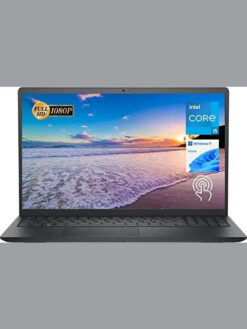 Alternative view of Dell Newest Inspiron 15 3511 Laptop, 15.6" FHD Touchscreen, Intel Core i5-1035G1, 12GB RAM, 256GB PCIe NVMe M.2 SSD, SD Card Reader, Webcam, HDMI, WiFi, Windows 11 Home, Black