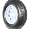 2-Pack Trailer Tire On Rim ST205/75D15 205/75 D 15 in. LRC 5 Hole White Spoke - Image 10