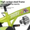 Baprem 18" Girls Bike for 5-9 Years Old Kids, Cute Kids Bike with Training Wheels, Steel Frame Sporty Children Bicycle, Pink - Image 52
