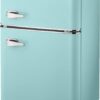 3.1 Cu. ft. Retro Mini Fridge with Top Freezer – Cool Mint - Image 3