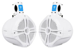 (2) 8 600 Watt Waterproof Overhead Soundbar/Roll Bar Speakers for Jeep Wrangler