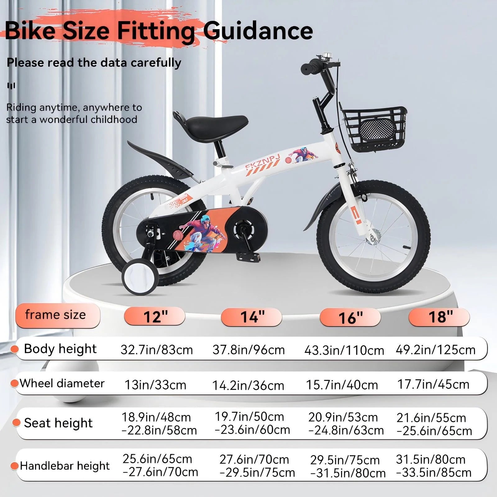 Baprem 18" Girls Bike for 5-9 Years Old Kids, Cute Kids Bike with Training Wheels, Steel Frame Sporty Children Bicycle, Pink - Image 26