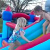 Inflatable Water Slides for Kids 8-in-1 Bounce House Water Park with 450W Blower Climbing Wall, Splash Pool, 2 Water Cannons, Basketball Hoop, Water Slide, Crocodile Sprinkler for Gift Backyard Party - Image 7