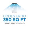 8,000 BTU Portable Air Conditioner up to 350 Sq.ft with Remote Control - Image 4