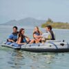 Intex Excursion 5 Person Inflatable Fishing Boat with Composite Motor Mount - Image 8