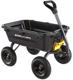 Alternative view of Gorilla Carts 7GCG-NF 7 Cu. Ft. Heavy-Duty Poly Garden Dump Cart with No-Flat Tires Black ( Exclusive)