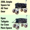 Beach Wagon with 13" Balloon Wheels, Collapsible, All-Terrain, 185L - Image 2