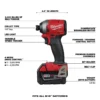 18V M18 FUEL Lithium-Ion Brushless Cordless 7-Tool Combo Kit 5.0 Ah - Image 5