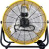 Tornado 24 Inch Grade UL Listed High Velocity Movement Heavy Duty Drum 3 Speed Air Circulator Fan 7800 CFM-Industrial, Commercial, Residential, and Greenhouse Use, Yellow - Image 7