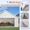 20x40 FT Heavy-Duty Party Tent with 3 Storage Bags - Large Waterproof Wedding Event Shelter for Removable Sidewalls & Zipper Door - Outdoor Commercial Tent for Parties Carport Camping BBQ Garden - Image 3