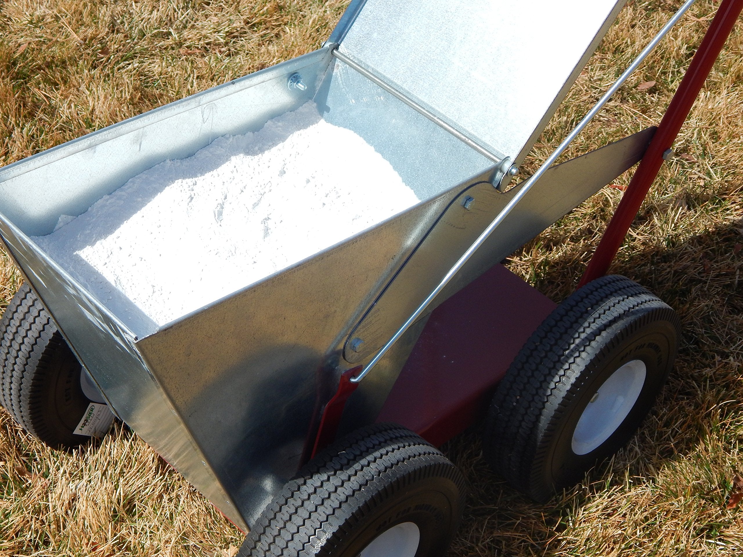 Newstripe NewLiner HD 50 lb Heavy Duty Dry Line Marker (Part #10001744) | Precision 2" or 4" Lines | Galvanized Steel | 10" Pneumatic Tires | For Baseball, Tracks & Events | Made in USA - Image 5