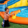 BANZAI Pipeline Twist Kids Inflatable Outdoor Backyard Water Pool Aqua Splash Park and Slides - Image 4