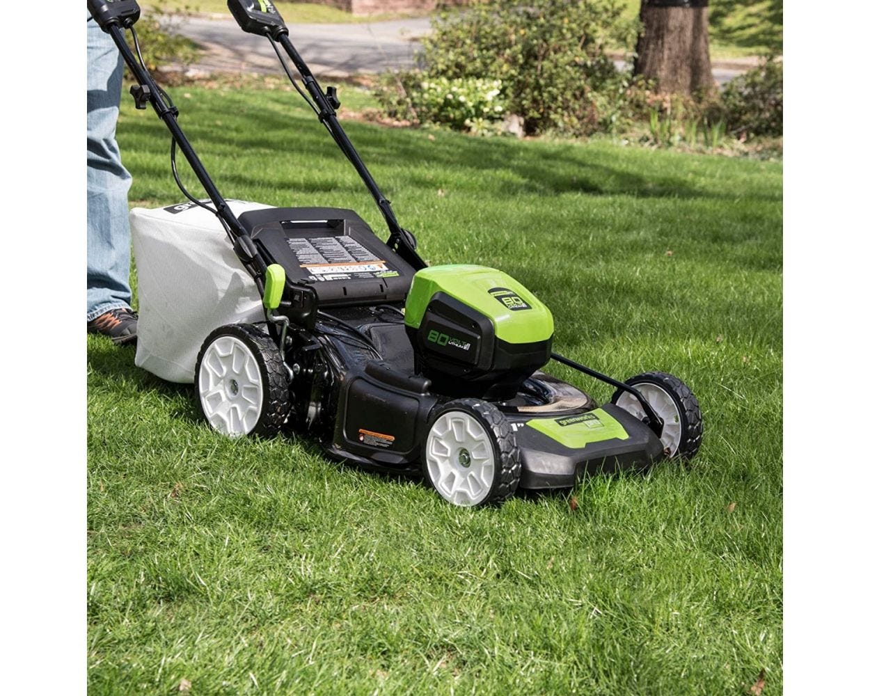 80V Cordless 21′′ Self-Propelled Brushless Lawn Mower | Greenworks - Image 11