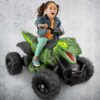Fisher-Price Power Wheels Jurassic World Dino Racer Ride-On ATV, 6 MPH Green Dinosaur Toy - Image 2