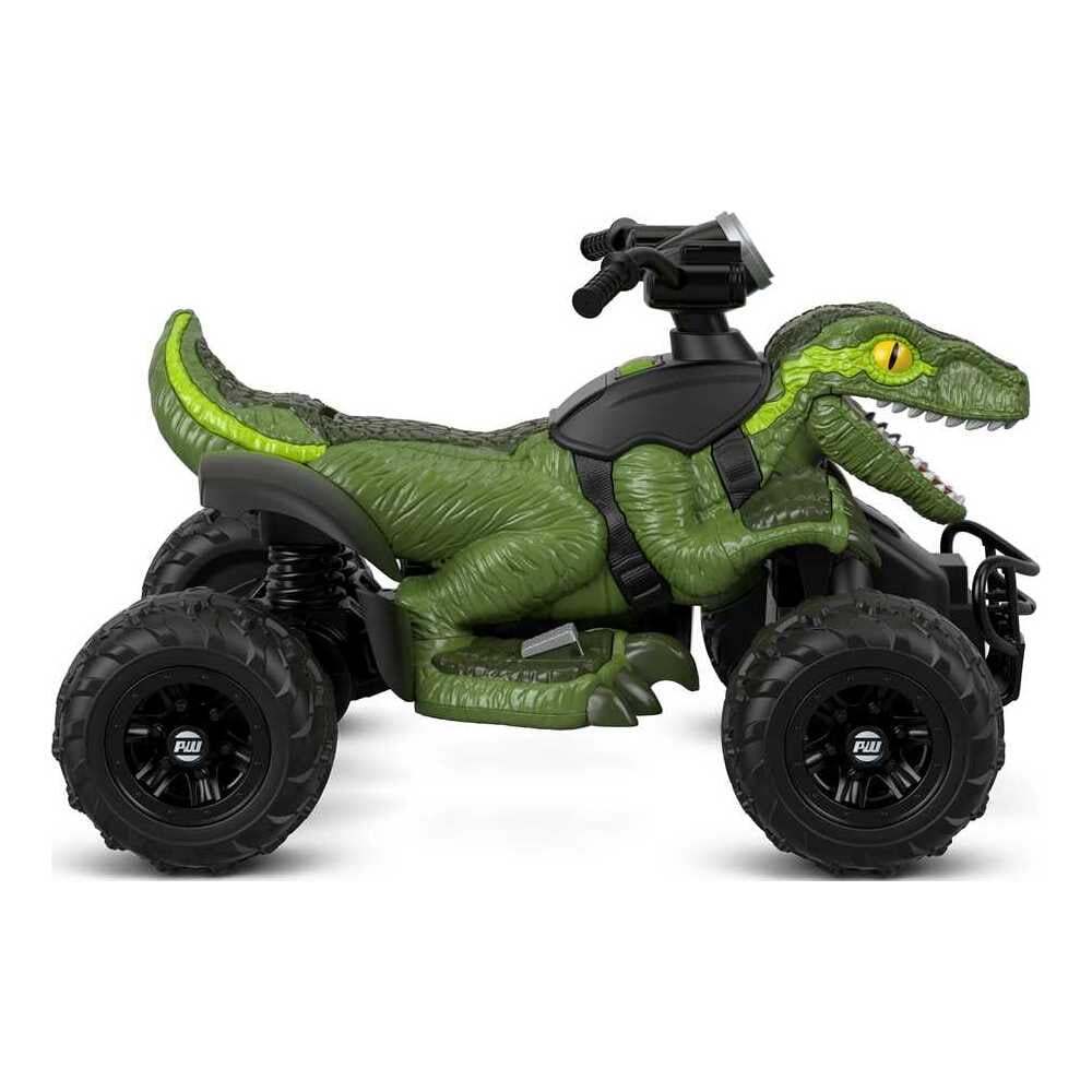 Fisher-Price Power Wheels Jurassic World Dino Racer Ride-On ATV, 6 MPH Green Dinosaur Toy - Image 6
