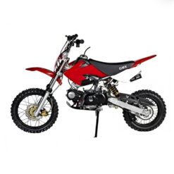 Alternative view of GMX Rider X 125cc Semi-Automatic Dirt Bike, Air-Cooled, Red, Electric Start, Hydraulic Disc Brakes, 4-Stroke Engine