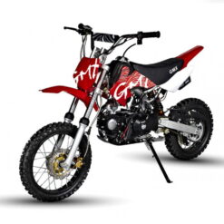 GMX Rider X 125cc Semi-Automatic Dirt Bike, Air-Cooled, Red, Electric Start, Hydraulic Disc Brakes, 4-Stroke Engine