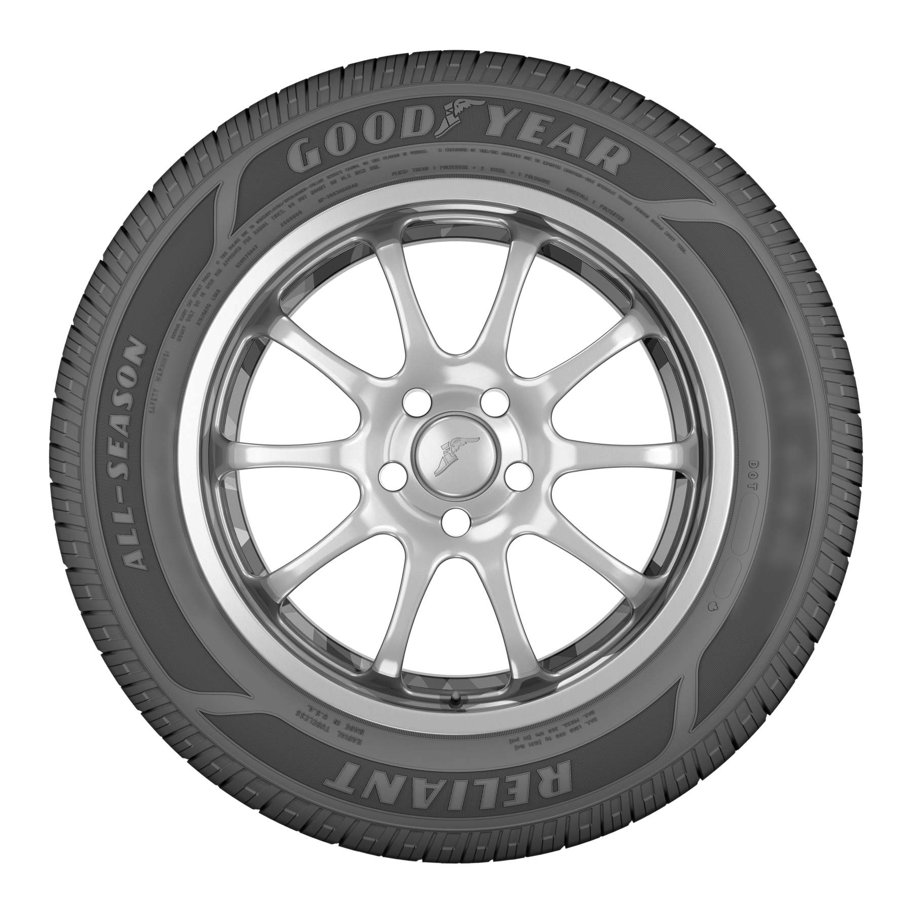 Goodyear Reliant All-Season Tire 205/55R16 91V - Enhanced Wet Grip, Quiet Ride, Passenger Car Tire - Image 2