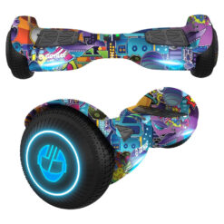 Gotrax EDGE Hoverboard, 6.5" LED Wheels, Dual 200W Motors, Self-Balancing, 6.2mph, Kids & Adults, UL2272 Certified