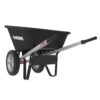Husky 6 Cu. Ft. Poly Dual Wheel Wheelbarrow with Flat-Free Tires - Image 7