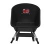 Husky 6 Cu. Ft. Poly Dual Wheel Wheelbarrow with Flat-Free Tires - Image 4