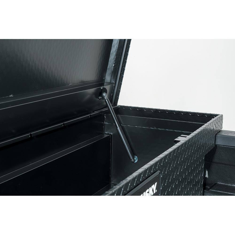 Husky Low Profile Black Aluminum Truck Tool Box for Mid-Size Trucks - Image 7