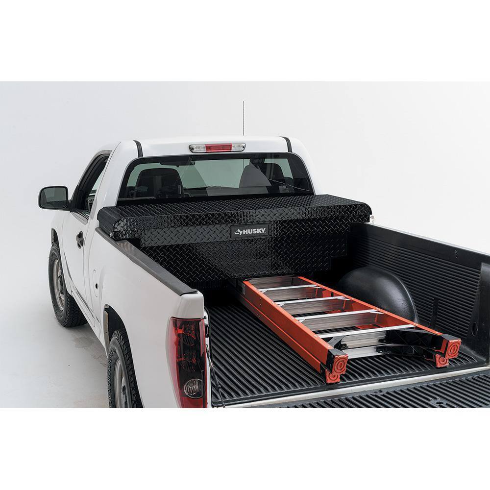 Husky Low Profile Black Aluminum Truck Tool Box for Mid-Size Trucks - Image 6