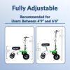 KneeRover GO HYBRID All Terrain Compact Knee Scooter for Adults - Race Car Green, Adjustable, Heavy Duty, Ideal for Foot Injuries and Recovery - Image 5