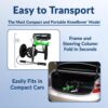 KneeRover GO HYBRID All Terrain Compact Knee Scooter for Adults - Race Car Green, Adjustable, Heavy Duty, Ideal for Foot Injuries and Recovery - Image 8