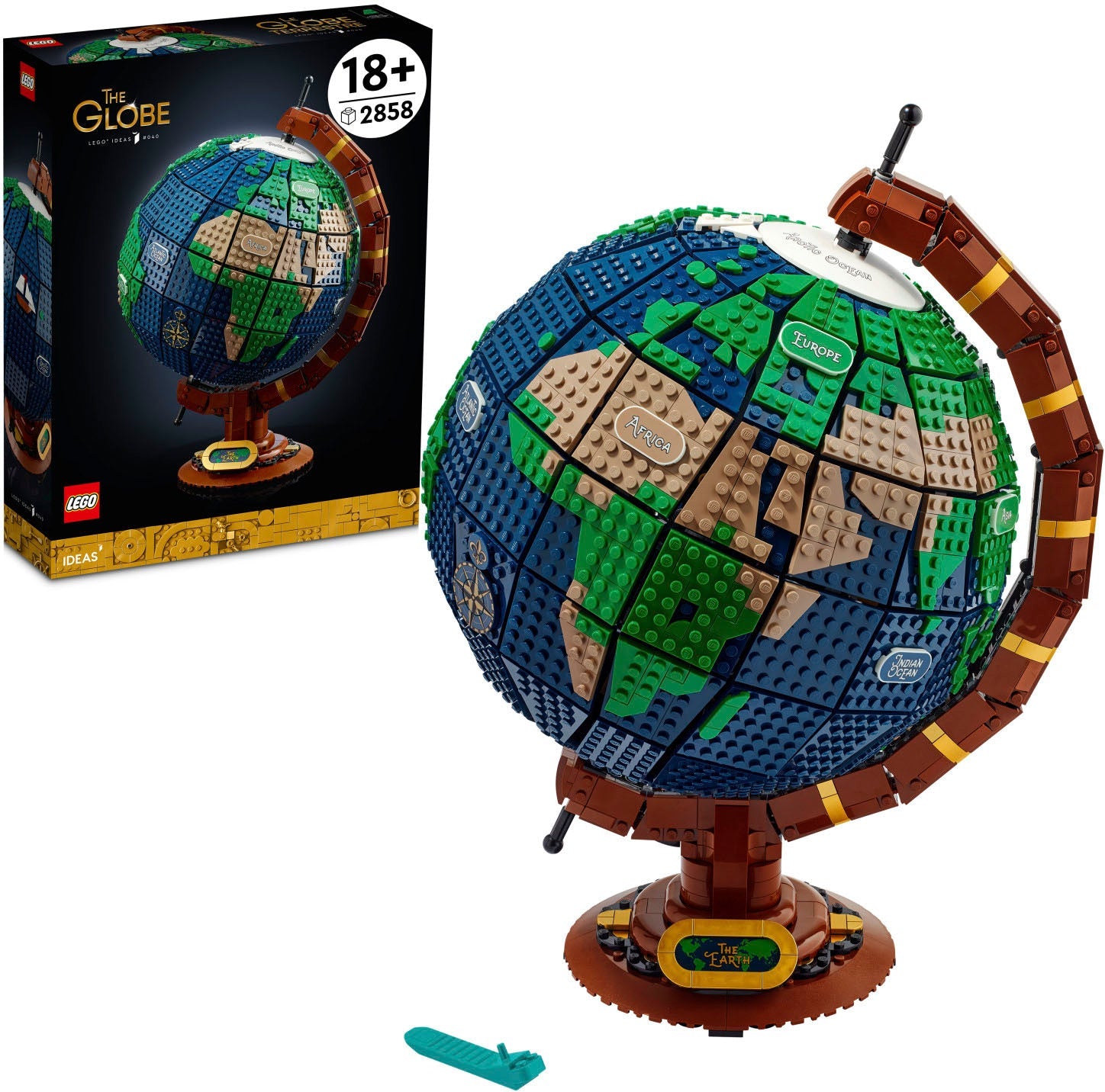 LEGO Ideas The Globe 21332 Toy Building Kit, 2585 Pieces, Creative Educational Model