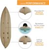 Lifetime Tamarack Angler 100 Fishing Kayak 10ft 2-Pack with Paddles - UV-Protected HDPE, Adjustable Seat, Rod Holders, Tan - Image 5