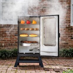 Alternative view of Masterbuilt 40" Digital Electric Smoker with Window & Legs, 4 Racks, Black