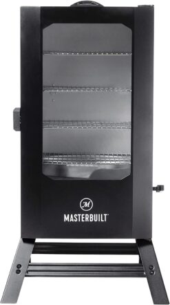 Masterbuilt 40" Digital Electric Smoker with Window & Legs, 4 Racks, Black