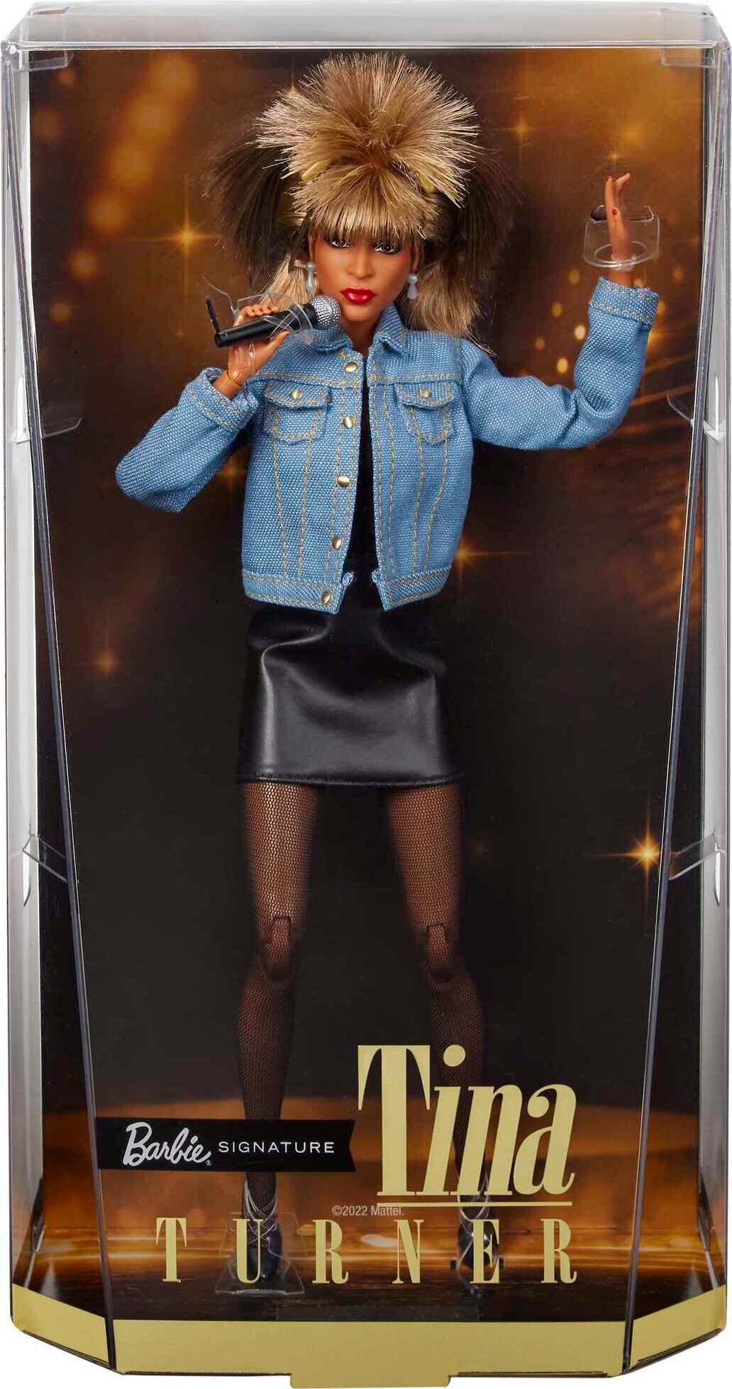 Mattel Barbie Signature Tina Turner Collectible Doll with '90s Outfit & Accessories - Image 6