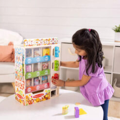 Alternative view of Melissa & Doug Wooden Vending Machine Play Set, 17-Piece Interactive Toy for Ages 3-6