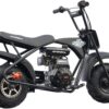 MotoTec 105CC 3.5HP Mini Bike, Black, Alloy Steel, 23mph Speed, Indoor Use, Distance Monitor, 185lbs Capacity - Image 9