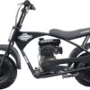 MotoTec 105CC 3.5HP Mini Bike, Black, Alloy Steel, 23mph Speed, Indoor Use, Distance Monitor, 185lbs Capacity - Image 3