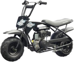 Alternative view of MotoTec 105CC 3.5HP Mini Bike, Black, Alloy Steel, 23mph Speed, Indoor Use, Distance Monitor, 185lbs Capacity