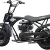 MotoTec 105CC 3.5HP Mini Bike, Black, Alloy Steel, 23mph Speed, Indoor Use, Distance Monitor, 185lbs Capacity - Image 6
