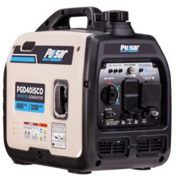Pulsar 4000W Super Quiet Inverter Generator with CO Sentry, Portable, Safe for Electronics