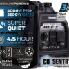 Pulsar 4000W Super Quiet Inverter Generator with CO Sentry, Portable, Safe for Electronics - Image 2