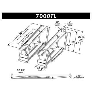 QuickJack 7000TL Portable Car Lift for Trucks & SUVs, 7000 lbs Capacity, 27" Lift Height, Automatic Safety Locks - Image 3