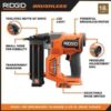 RIDGID 18V Brushless Cordless Nailer Combo Kit with Brad & Finish Nailers, Battery & Charger - Image 3
